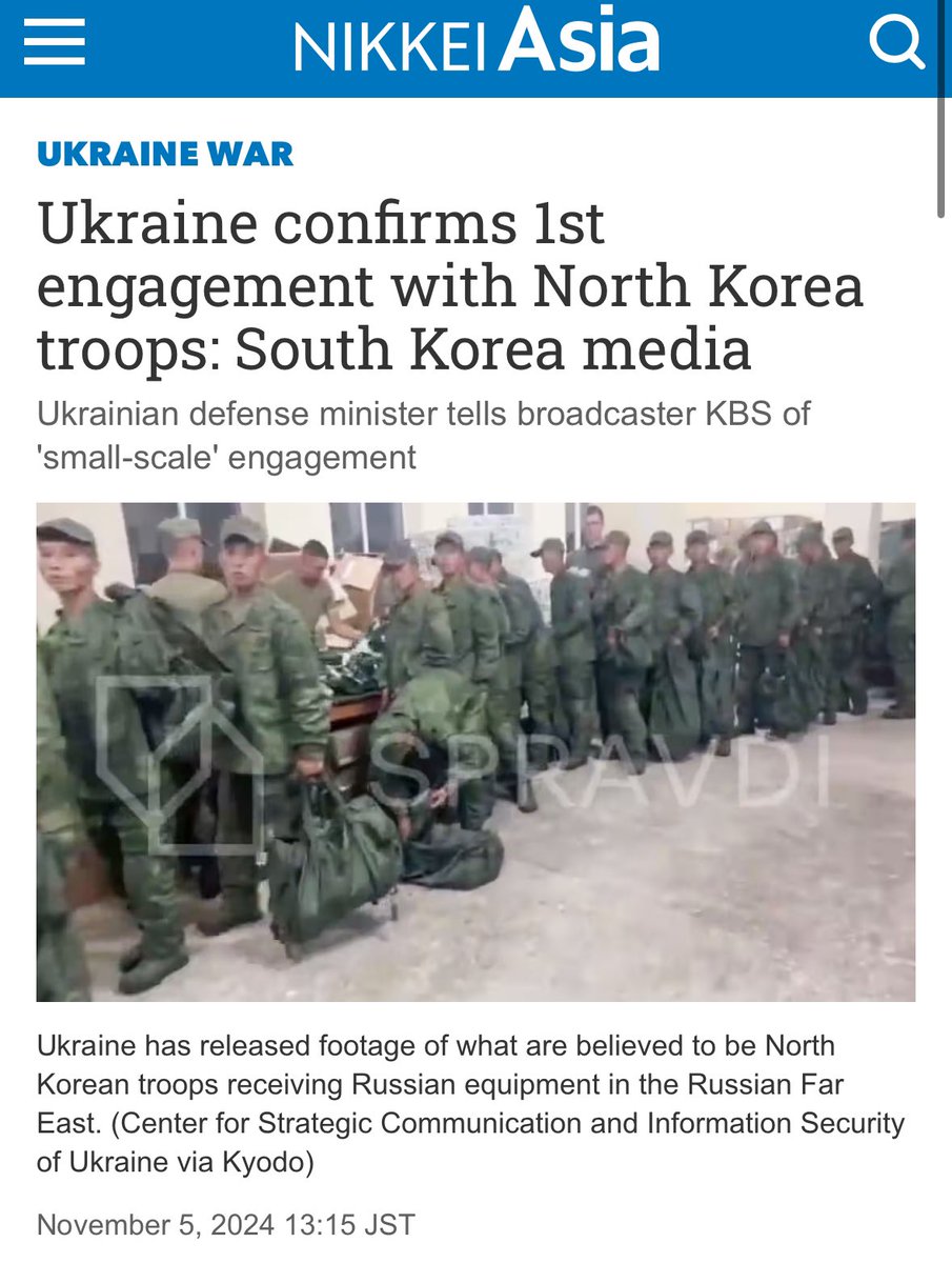 Vanaf nu vecht Oekraïne ook tegen Noord-Korea. Een verbond van dictaturen tegen een democratisch Europees land.

In het Westen wordt dit een escalatie van Rusland genoemd. Maar waarom dan geen duidelijk antwoord?

Oekraïne heeft meer steun nodig, niet minder!