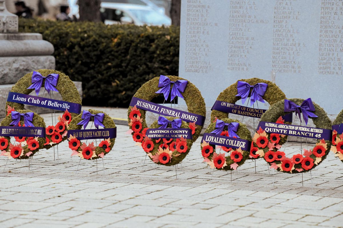 Events | The Belleville Veterans Council will hold a special Remembrance Day Service next Monday, Nov. 11 at 10:30 a.m. at the Belleville Cenotaph (10 Cannifton Rd.). Please join us as we honour and remember those who have sacrificed their lives for our freedom.