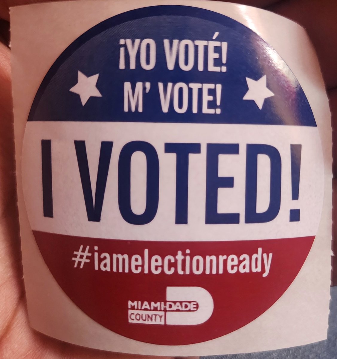 Today, I did my part for our country. Have you? 
Trump 2024.