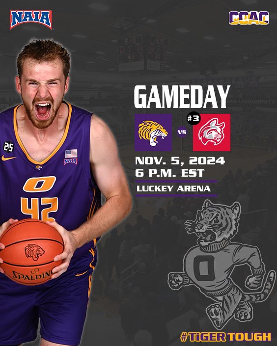 🚨🔥 ‘24-‘25 Gameday #1️⃣
<a href="/ONUAthletics/">ONU Tigers</a> <a href="/olivetnazarene/">Olivet Nazarene</a> <a href="/ccacsports/">CCAC</a> <a href="/NAIAHoopsReport/">NAIA Hoops Report</a> <a href="/CascadeHoopTalk/">Cascade Hoops Talk</a> <a href="/lifeatolivet/">Life at Olivet</a>
 #TiGERTOUGH 🟣🟡🏀 🐅
             
🐯 🆚 <a href="/IWUHoops/">IWU Hoops</a> 
📍: Marion, IN (Luckey Arena)
⌚️: 6:00 PM EST
🖥team1sports.com/indianawesleya…
📊 iwuwildcats.com/sidearmstats/m…