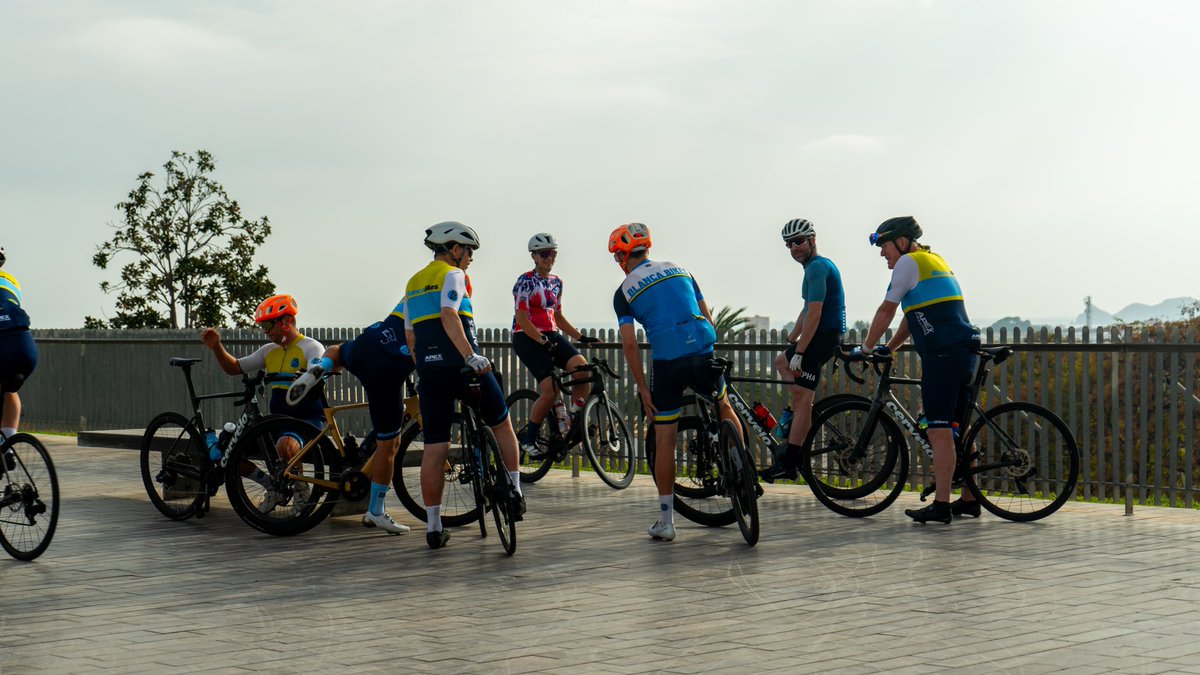 Day 2. We go the guys to join today’s ride. The team went towards Vall De Gallinera today on our SRAM Etap rival 12 speed Cervelo bikes. These bikes are perfect for all the climbing they have to do today.