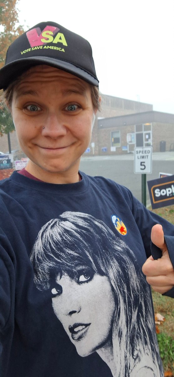 Morgan Andres (@mogan1324) on Twitter photo Taylor and I were 2nd to vote at my polling station! <a href="/Swifties4Kamala/">Now @Swifties4Hope</a> <a href="/votesaveamerica/">Vote Save America</a> <a href="/KamalaforNC/">Kamala for NC</a> Taylor and I were 2nd to vote at my polling station! <a href="/Swifties4Kamala/">Now @Swifties4Hope</a> <a href="/votesaveamerica/">Vote Save America</a> <a href="/KamalaforNC/">Kamala for NC</a>