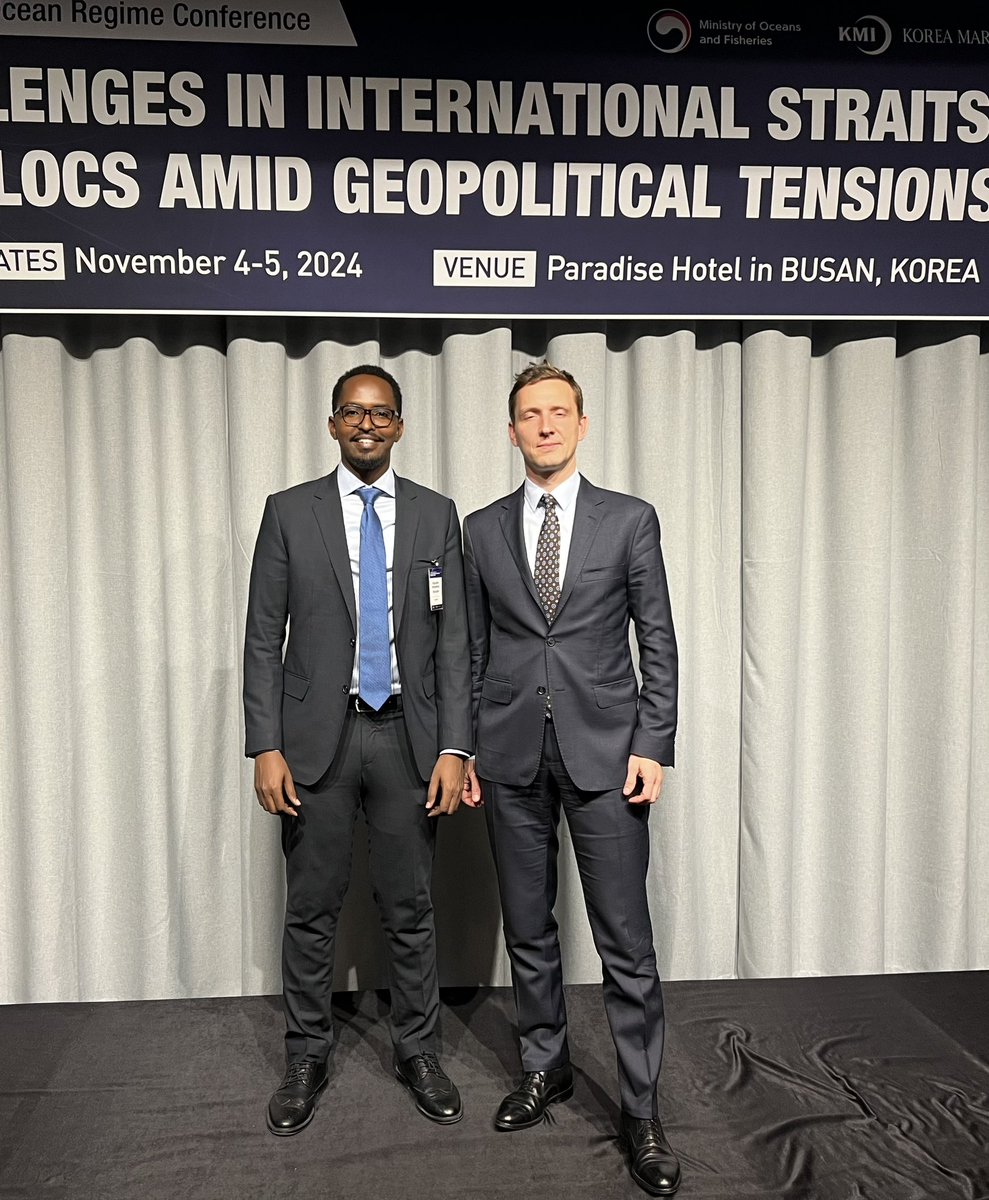 Thanks to the KMI, the host of the 12th Global Ocean Regime Conference in Busan, South Korea. This year’s theme was Challenges in International Straits and SLOCS Amid Geopolitical Tensions. Babel-Mendab &amp; Red Sea was covered. Pleasure to meet again Judge Konrad from <a href="/ITLOS_TIDM/">International Tribunal for the Law of the Sea</a>