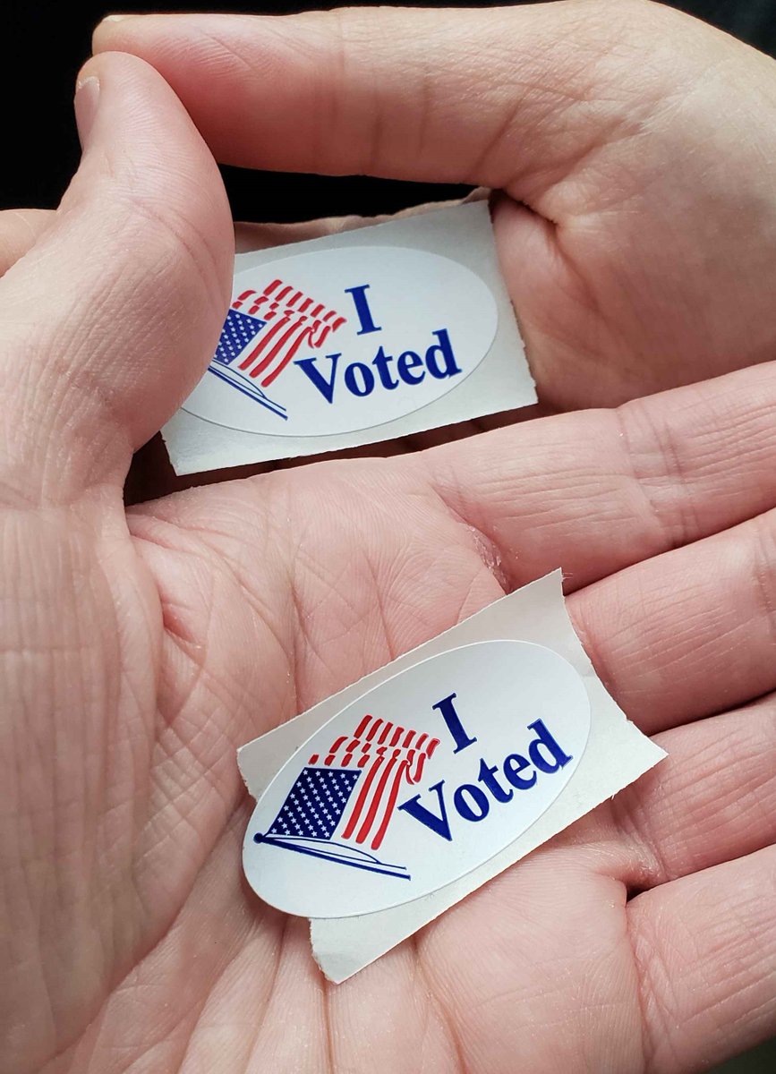 <a href="/darling_deathly/">TheDeathlyDarling</a> &amp; I just got done voting. Please have a safe time doing so yourself✨