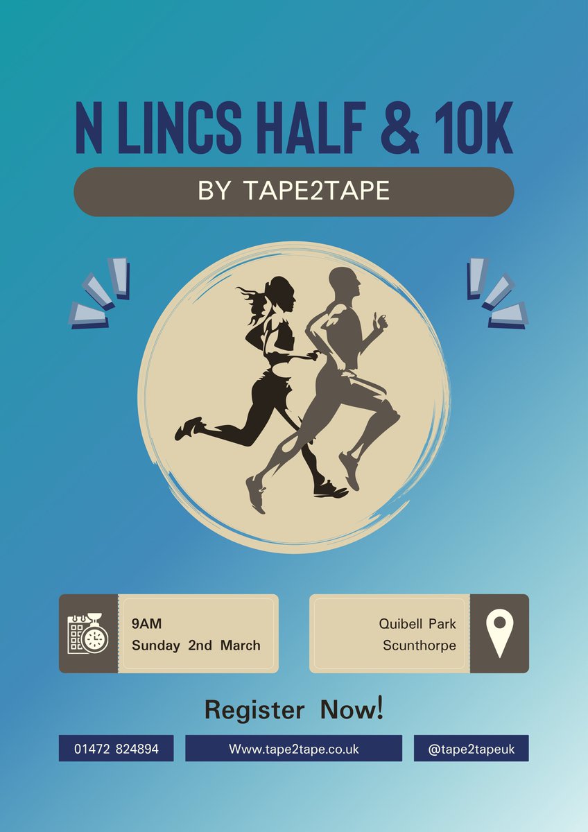 Full details about our popular 10k/half tape2tape.co.uk/event/north-li…