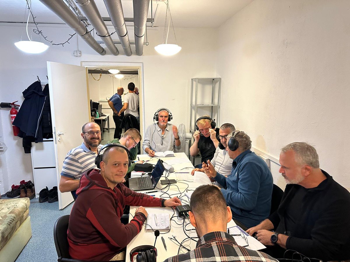 Pytlicek's tweet photo. Just starting out, and I’m loving it! But learning CW is tough in the beginning – it’s fun, but definitely requires a lot of practice! 😊 Last night's training session filled up 📻 Radioclub Omega OM3KFF once again!
#HamRadio #CW #CWTraining https://t.co/prLglSVhKd