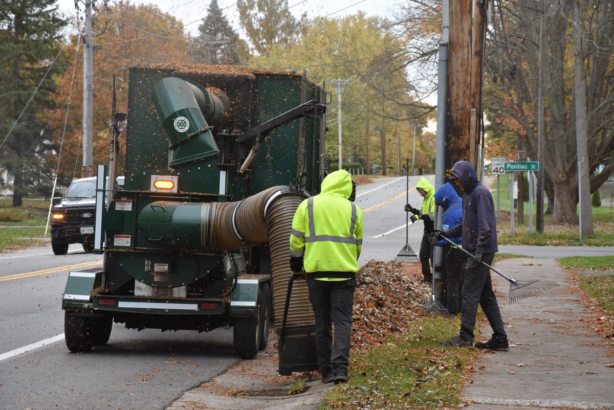 Thank you to our DPW staff who have been diligently picking up leaves across the Village on a daily basis! It is not an easy job, and we greatly appreciate Brandon, Mike, Jack, Ryan and Jim for their all their hard work!
