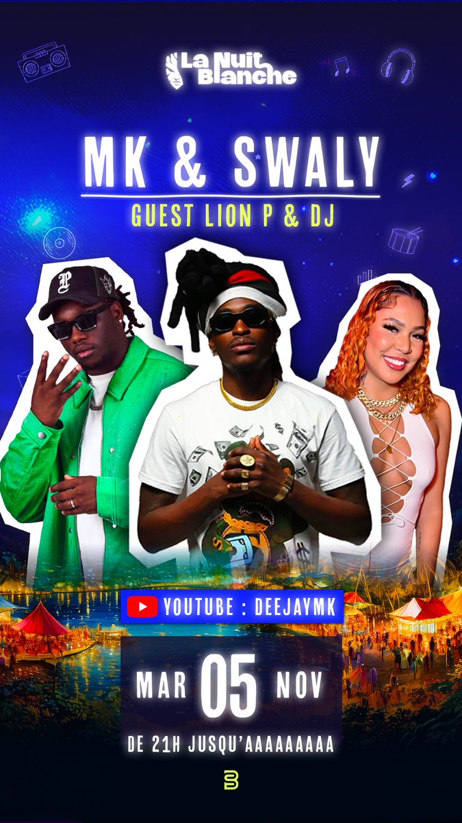 Deejaaymk's tweet photo. Ce soir live légendaire sur YOUTUBE ! ♥️

Avec la NUIT BLANCHE ÇA VA CHIER ! 

Lien 🔗 : https://t.co/cqQODiJsW1 https://t.co/czz4Je6MJ8