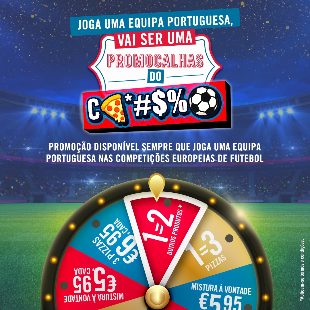 Dia de jogo grande na Europa. Dia de promocalhas do c🍕*#$%⚽️!