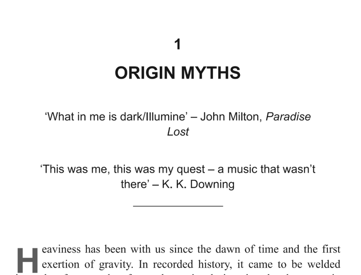 This new book (out on the 14th Nov) about  the legacy of PARADISE LOST is right up mein strasse (epigraph from the first chapter of HEAVY on the right)
