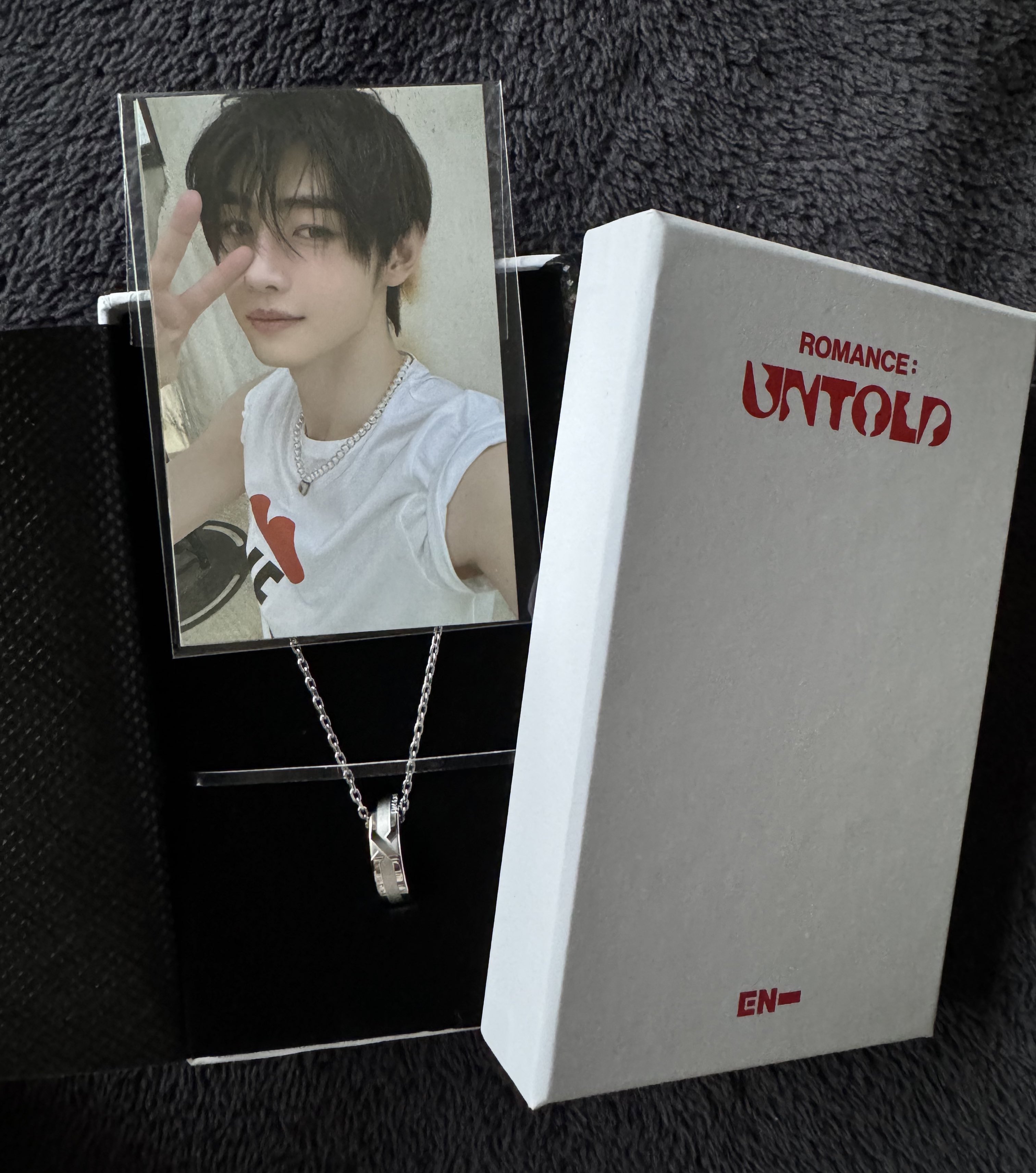 ROMANCE : UNTOLD　RINGNECKLACE SUNGHOON ENHYPEN SUNGHOON ROMANCE : UNTOLD Official MD RING NECKLACE