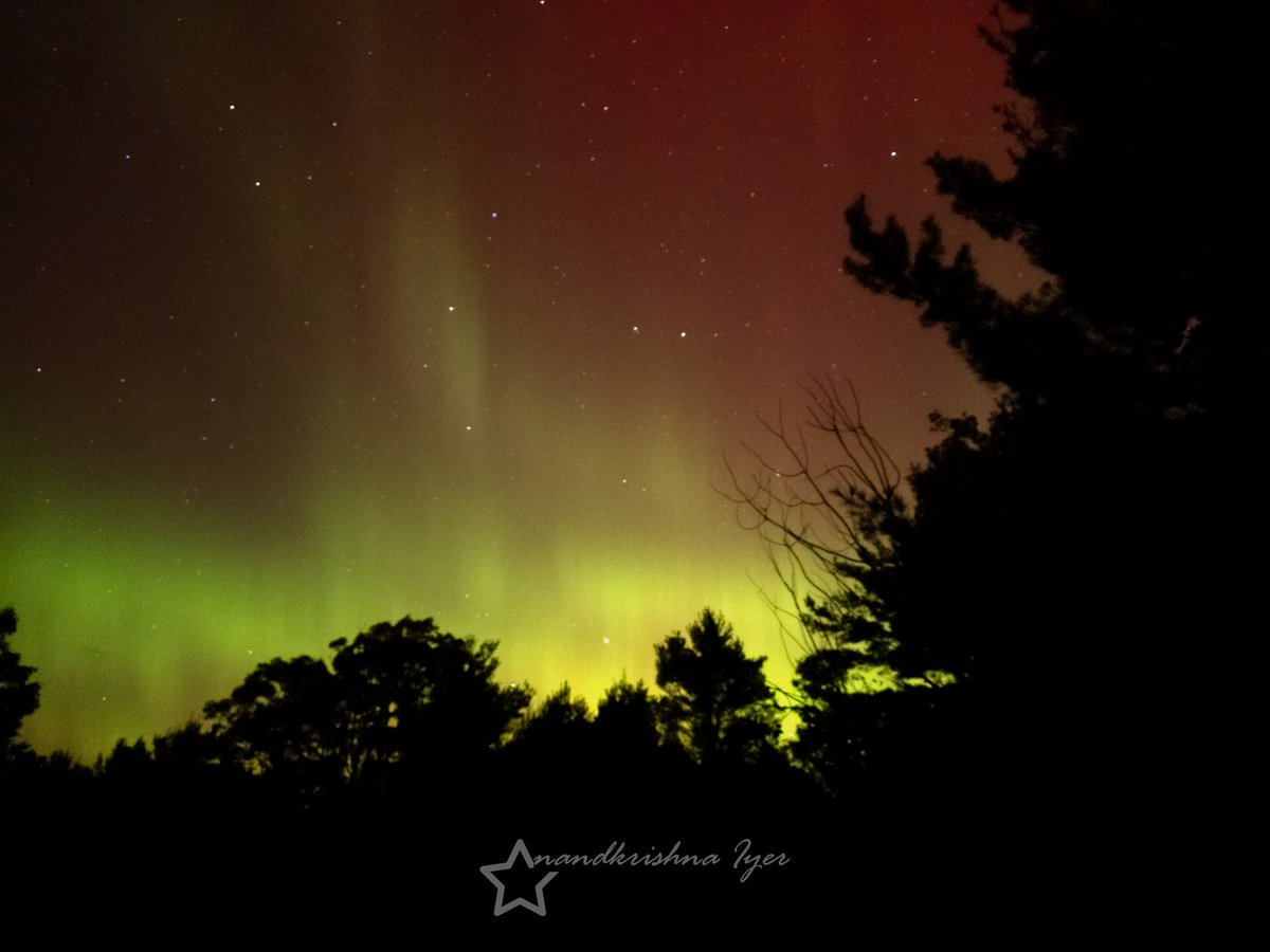 akr808's tweet photo. Almost a month,  but still so strong. Managed to process the images from Oct 10, 2024.

Location:Gravenhurst, ON
Device: Samsung galaxy S23 Ultra 

@Cmdr_Hadfield @Vincent_Ledvina 
@AuroraNotify @_SpaceWeather_
@spacewxwatch
#Aurora #aurora24 #aurorasboreales https://t.co/8sAyF2nxEL