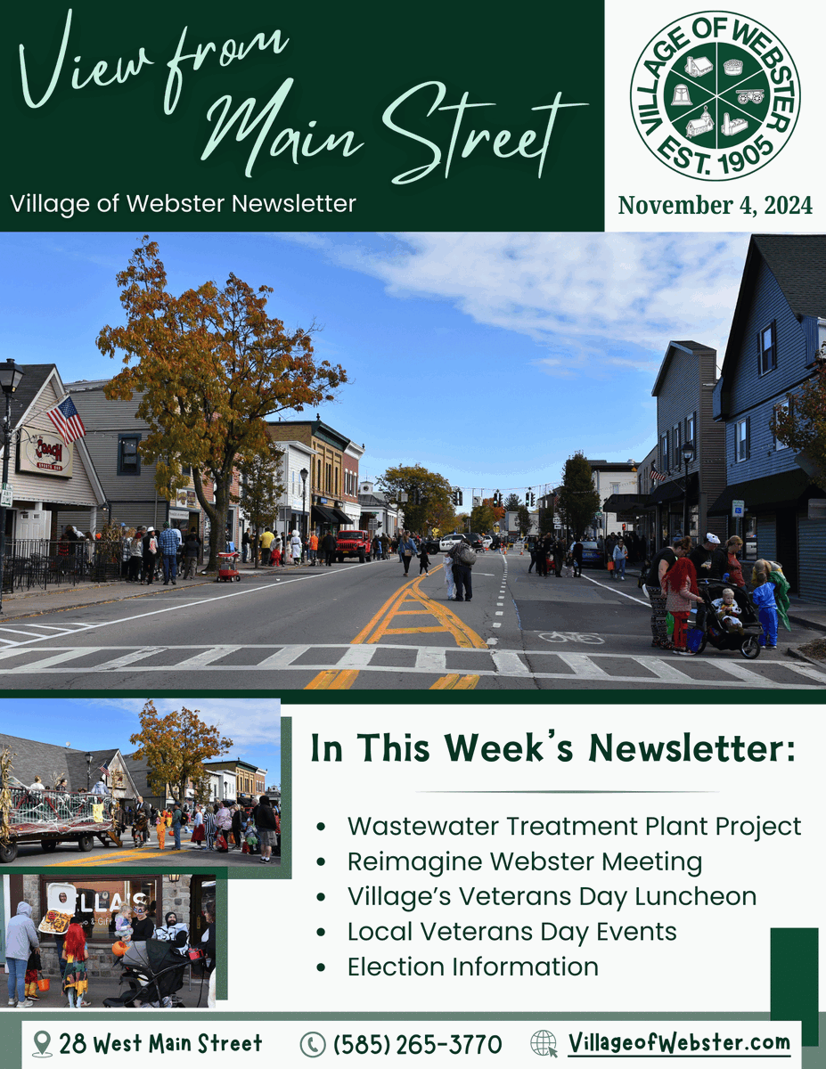Village of Webster Newsletter for November 4, 2024:
villageofwebster.com/uploads/1/4/9/…