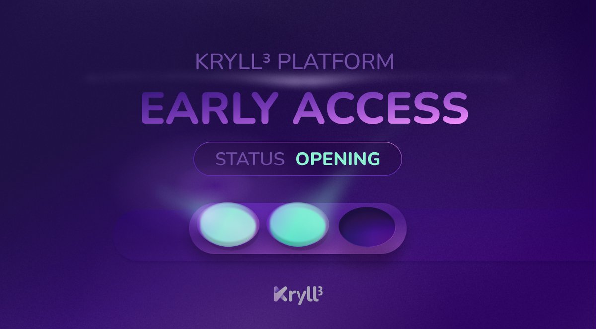 kryll_io's tweet photo. 🚀 Kryll³ Opens Early Access to its Platform!
We’re thrilled to launch early access for users on our exclusive list! This milestone marks a key step in Kryll³’s development, allowing our first users to explore the platform and experience its innovative features firsthand!

🔗 Join Us on Telegram
Even if you’re not part of the early access, you can still get an inside look at Kryll³ by joining our Telegram group, where early access members will be sharing their feedback in real-time. Stay updated, ask questions, and dive into the Kryll³ experience with the community:
👉 https://t.co/ETXQRBzGwk