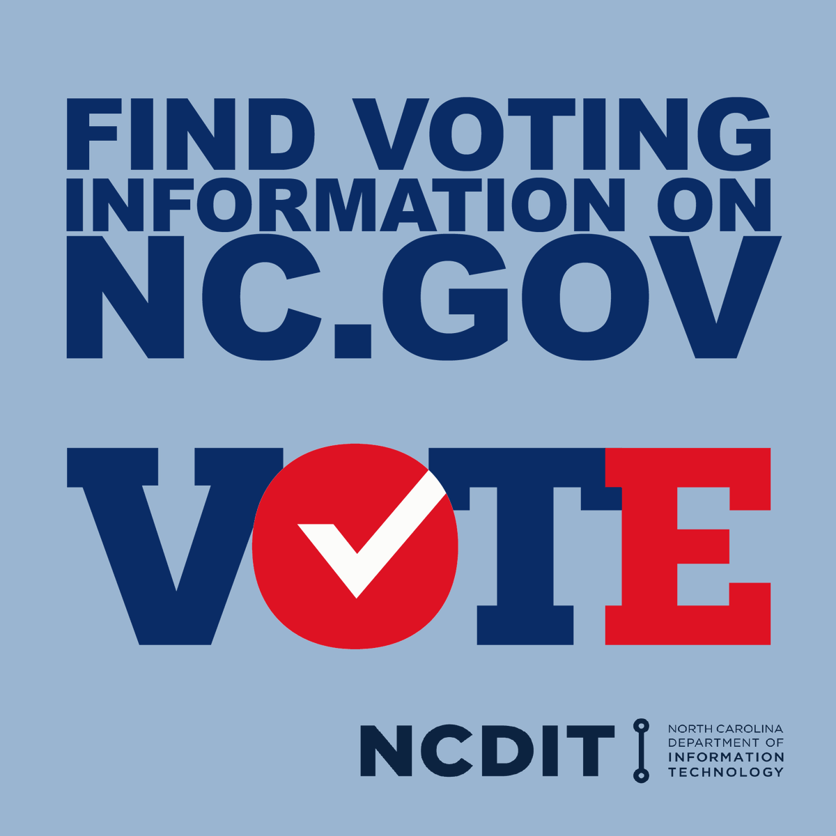 NCDIT's tweet photo. It's Election Day! Visit https://t.co/KMtEflPQn0 to access information on voting in NC, including finding your polling place and local election results.
Learn more here: https://t.co/3VnpK1YViF
#Election2024 #NCVoting #Vote https://t.co/vVRWrUTF6o