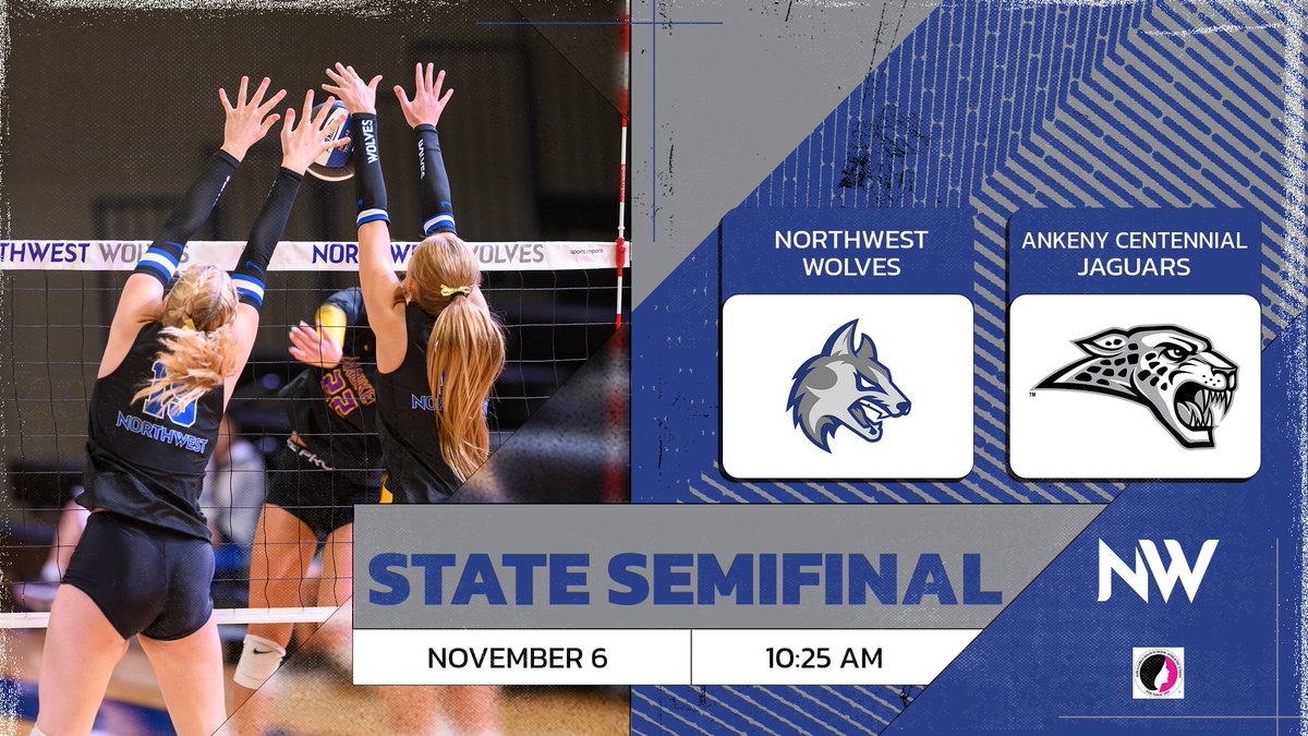Waukee NW Wolves Activities (@nwhswolves) on Twitter photo TOMORROW <a href="/NWHSVball/">Waukee Northwest Volleyball</a> takes on Centennial in the IGHSAU Class 5A State semifinal 💙🏐
📍Xtream Arena Court 2
⏰ 10:25 AM
🎟 xtreamarena.evenue.net/events/GSV?&RS…
🖥 watchighsau.com/?B=1522007
📸 @timmermanerik TOMORROW <a href="/NWHSVball/">Waukee Northwest Volleyball</a> takes on Centennial in the IGHSAU Class 5A State semifinal 💙🏐
📍Xtream Arena Court 2
⏰ 10:25 AM
🎟 xtreamarena.evenue.net/events/GSV?&RS…
🖥 watchighsau.com/?B=1522007
📸 @timmermanerik