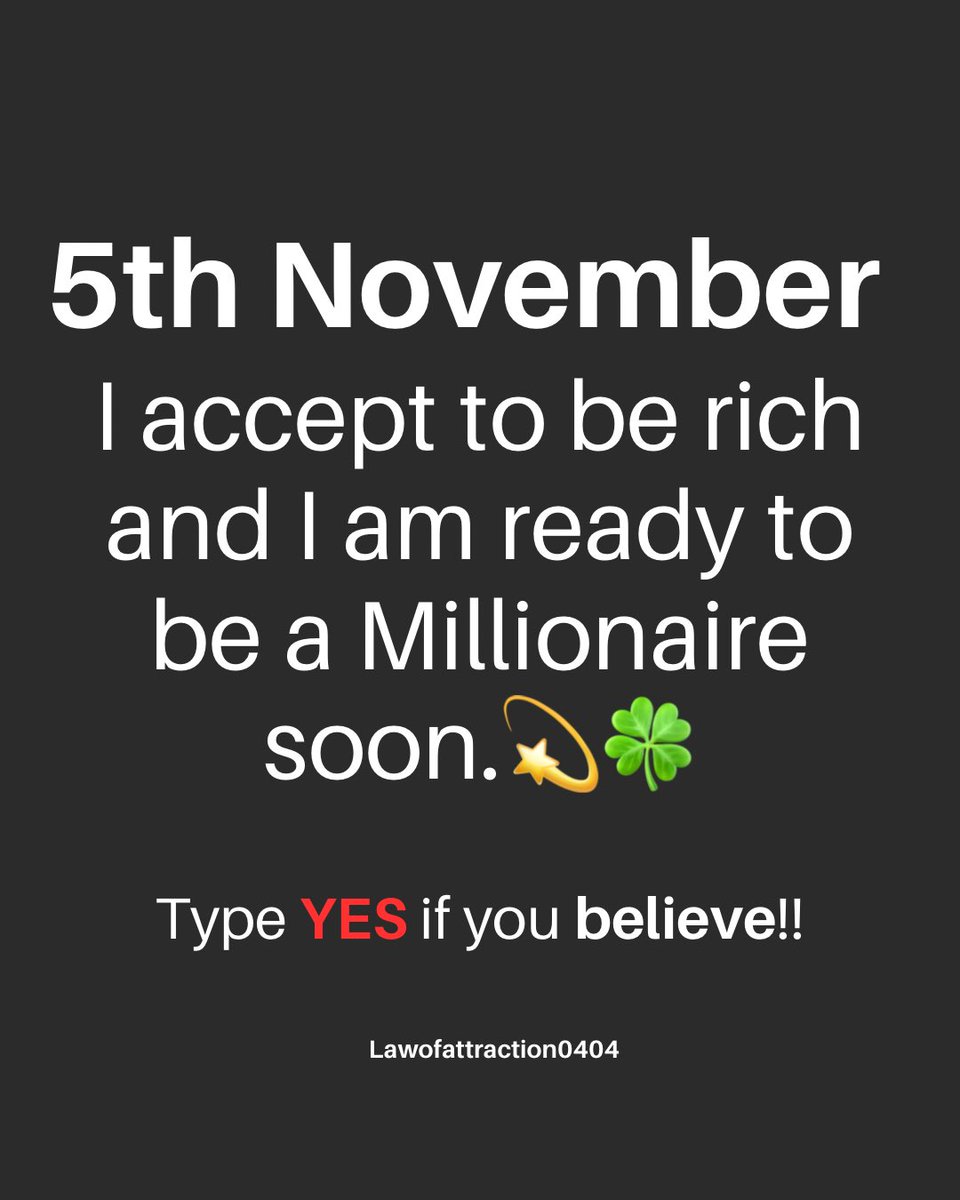 Type Yes if You Believe!!🤑🍀