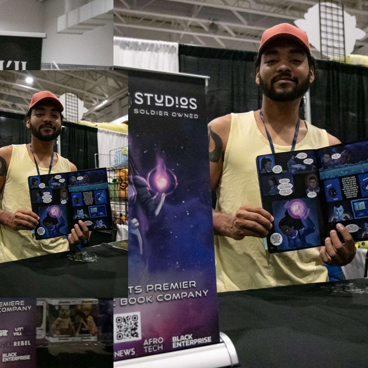 Good Morning,

We on the social media team wanted to make sure to give a big shout out to the First ever Black Comic Company in Iowa. We as a con were so glad to have them come and join us at our event for 2024 we hope to see them in the future and all the amazing works.