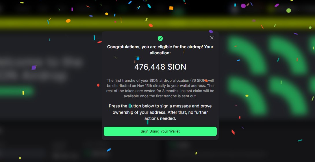 DragonCrip's tweet image. 2 Nuevos BURGER AIRDROP

1⃣ Airdrop para reclamar de #IONIC Temporada 2, Proyecto red de @modenetwork 

Link de reclamo: app.ionic.money/claim

Una burguer de $20 dólares al precio actual.

Pero ojo porque el token tiene un vesting de 80 días.
Entregando la primer parte el día