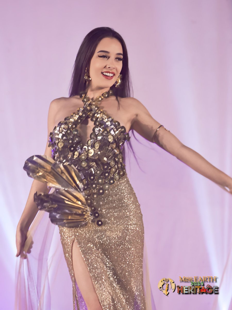 MissEarth's tweet photo. Take a look at their inspiring eco-friendly creations—each piece an innovative work of art, transforming discarded materials into fashion statements for a greener future! 
#MissEarth2024 #WaterGroup #UpcyclingFashion #EcoFashion #Heritage #MissEarth2024Heritage https://t.co/AzQZRDg3UV