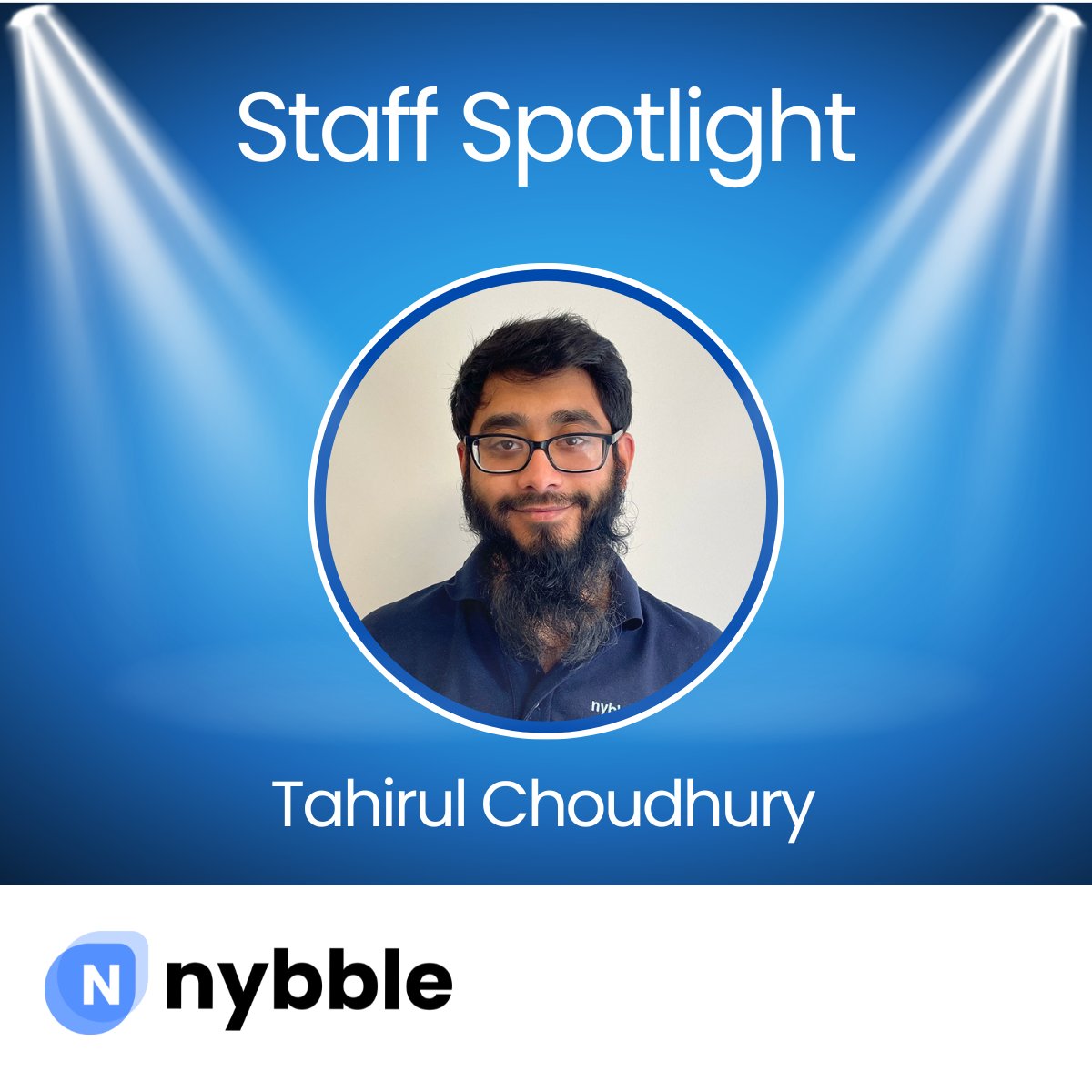 Today we are shining a spotlight on Tahirul Choudhury – our IT Support Technician ⭐ 

⏰Time at Nybble: Since July 2022 
🎵 Favourite song: Delilah by Mikolas
🍴 Favourite Food: Indian food

#staffspotlight #thankyou #appreciation