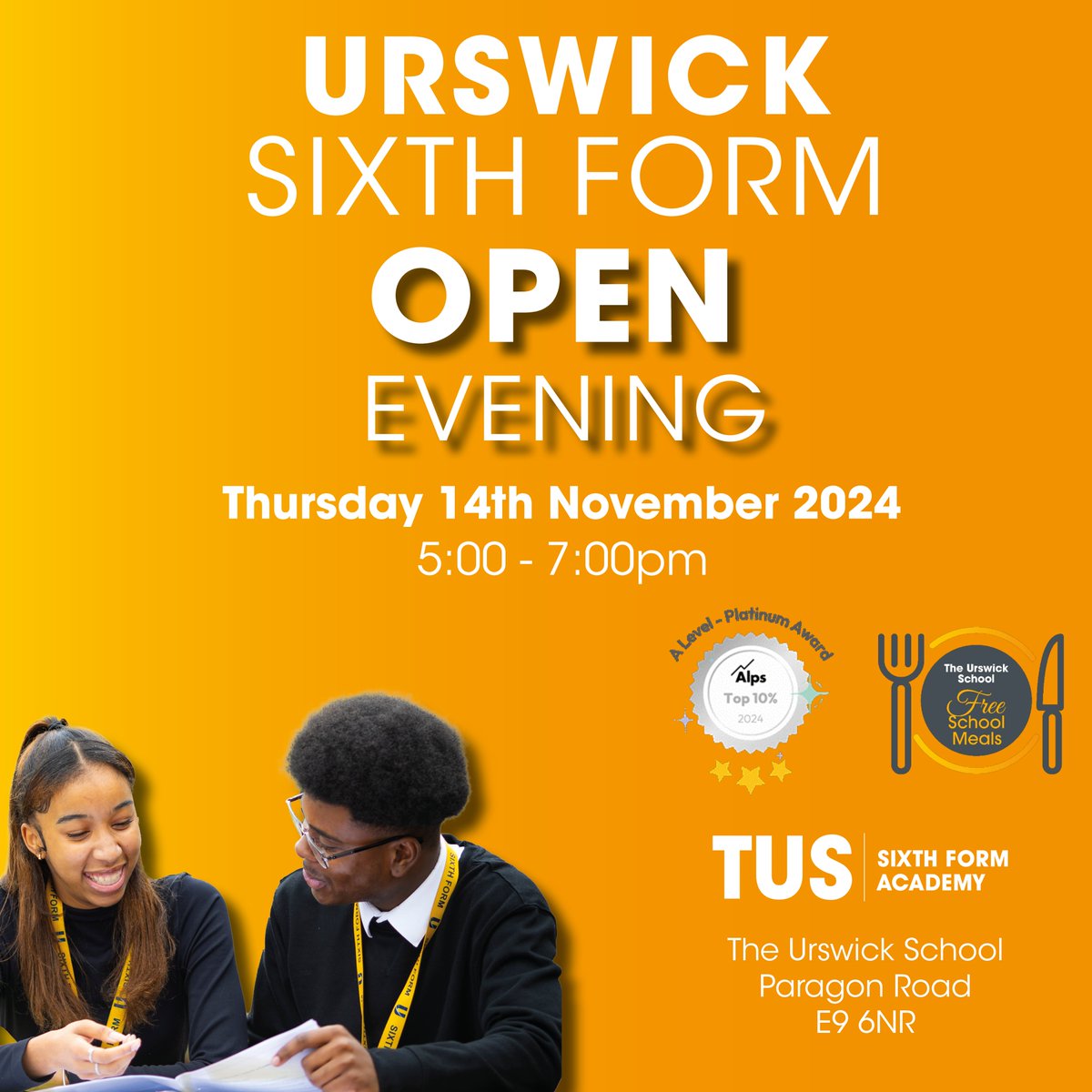 In a recent survey of parents with children in our Sixth Form, 99.5% agreed they would recommend this school to another parent. Find out why on Thursday 14th November. Book your place here forms.office.com/e/m0ny7aCqbp