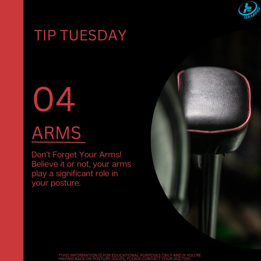Set your armrests high so that you don’t put unnecessary pressure on your arms. Putting too much pressure on your arms can lead to arm pain, shoulder pain, and eventually that dreaded back pain.

#ergonomic #pain #arms