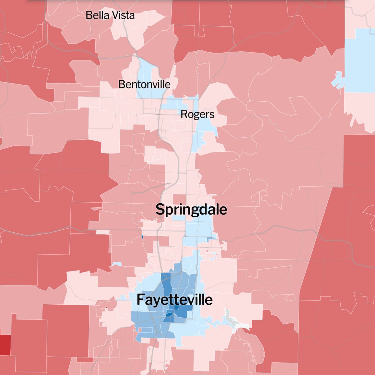 willwatson's tweet photo. 2020 results are on the left and percent change from 2016 to 2020 are on the right. 

Let’s keep it up, Northwest Arkansas. Call all your friends who are newly registered and may have questions about voting. I’ve already heard “it was my first time voting!” twice today. 👏🏼 https://t.co/IF8hsOGUpf