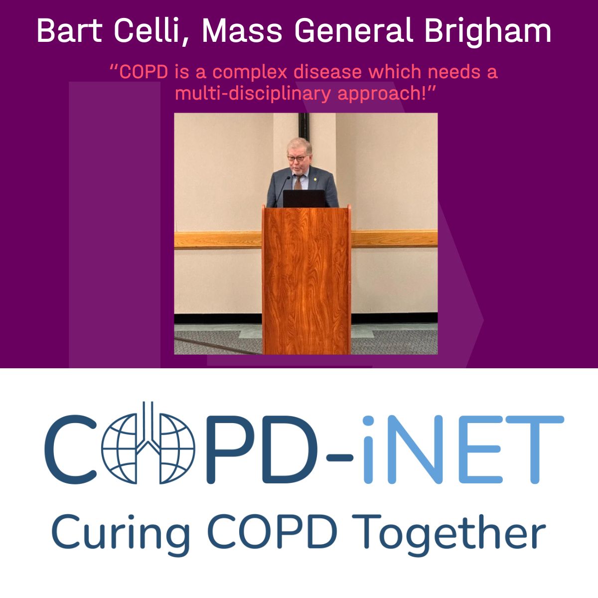 Institute of Lung Health and Immunity (@lunghealthmuc) on Twitter photo 🗨️“COPD is a complex disease with which needs a multi-disciplinary approach!”
Do you agree with Bart Celli from Mass General Brigham in Boston?
His inspiring talk at #COPDINET2024 gave a clear look on Pre-COPD.
<a href="/copd_inet/">COPD_iNET</a> <a href="/AlionderCPC/">Önder Yildirim</a> <a href="/RoxanaWasnick/">Roxana Wasnick</a>
#LHI #LungResearch 🗨️“COPD is a complex disease with which needs a multi-disciplinary approach!”
Do you agree with Bart Celli from Mass General Brigham in Boston?
His inspiring talk at #COPDINET2024 gave a clear look on Pre-COPD.
<a href="/copd_inet/">COPD_iNET</a> <a href="/AlionderCPC/">Önder Yildirim</a> <a href="/RoxanaWasnick/">Roxana Wasnick</a>
#LHI #LungResearch