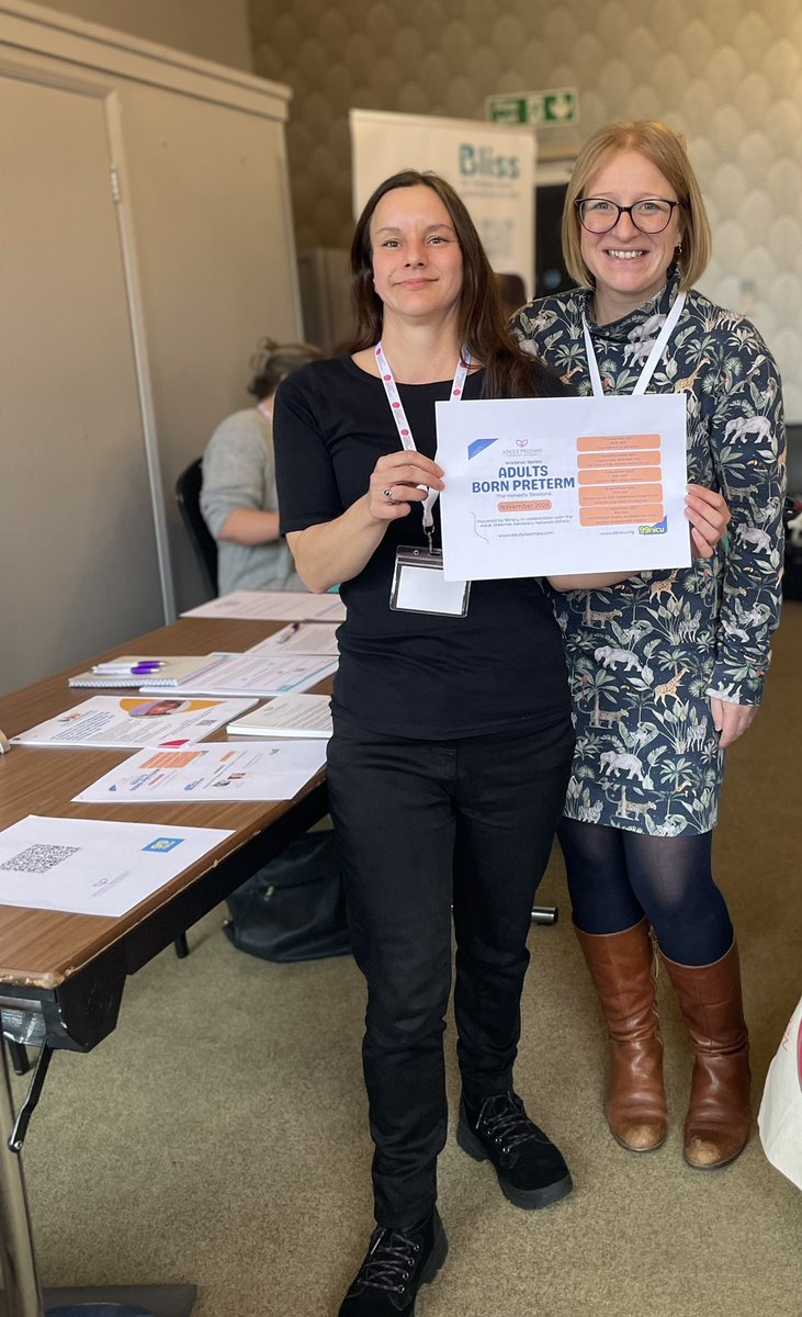 Dr Vicky Payne (@vickypayne) on Twitter photo A real pleasure to be able to meet up IRL with <a href="/Adultpreemies/">Adult Preemie Advocacy Network</a>
Lauren showcasing their organisation at the ANNP <a href="/NNAUK1/">Neonatal Nurses Association (NNA)</a> conference. An absolute inspiration.
Watch this space 👀
And in the meantime sign up to their FREE webinar series 👇 @99nicu
zoom.us/webinar/regist… A real pleasure to be able to meet up IRL with <a href="/Adultpreemies/">Adult Preemie Advocacy Network</a>
Lauren showcasing their organisation at the ANNP <a href="/NNAUK1/">Neonatal Nurses Association (NNA)</a> conference. An absolute inspiration.
Watch this space 👀
And in the meantime sign up to their FREE webinar series 👇 @99nicu
zoom.us/webinar/regist…