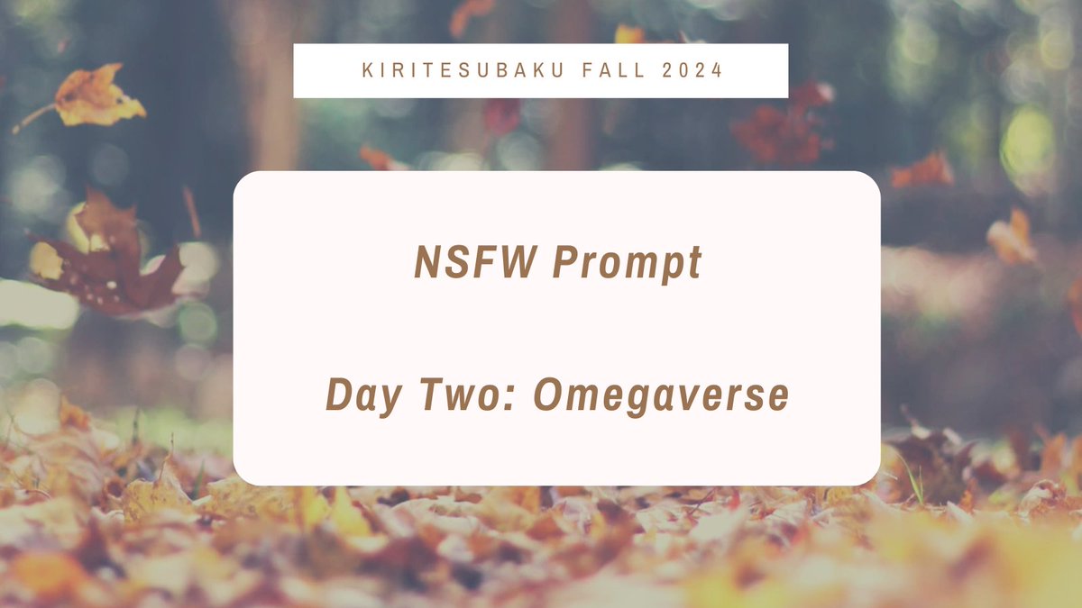 Day two! Here are the prompts! #KrTsBkFallWeek24
