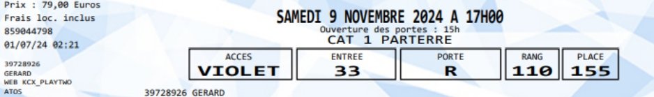 Joana_zgul's tweet photo. cc la team avec les copains on a une place en + pour le KCX4 samedi, cat1 parterre! (sold out sur la billetterie) J'ai une place en parcage avec lbw du coup celle-ci ne sera pas utilisé, si ça intéresse qqun je la laisse pr moins cher que le prix d'achat bizou !! https://t.co/SyjEkN6PBj