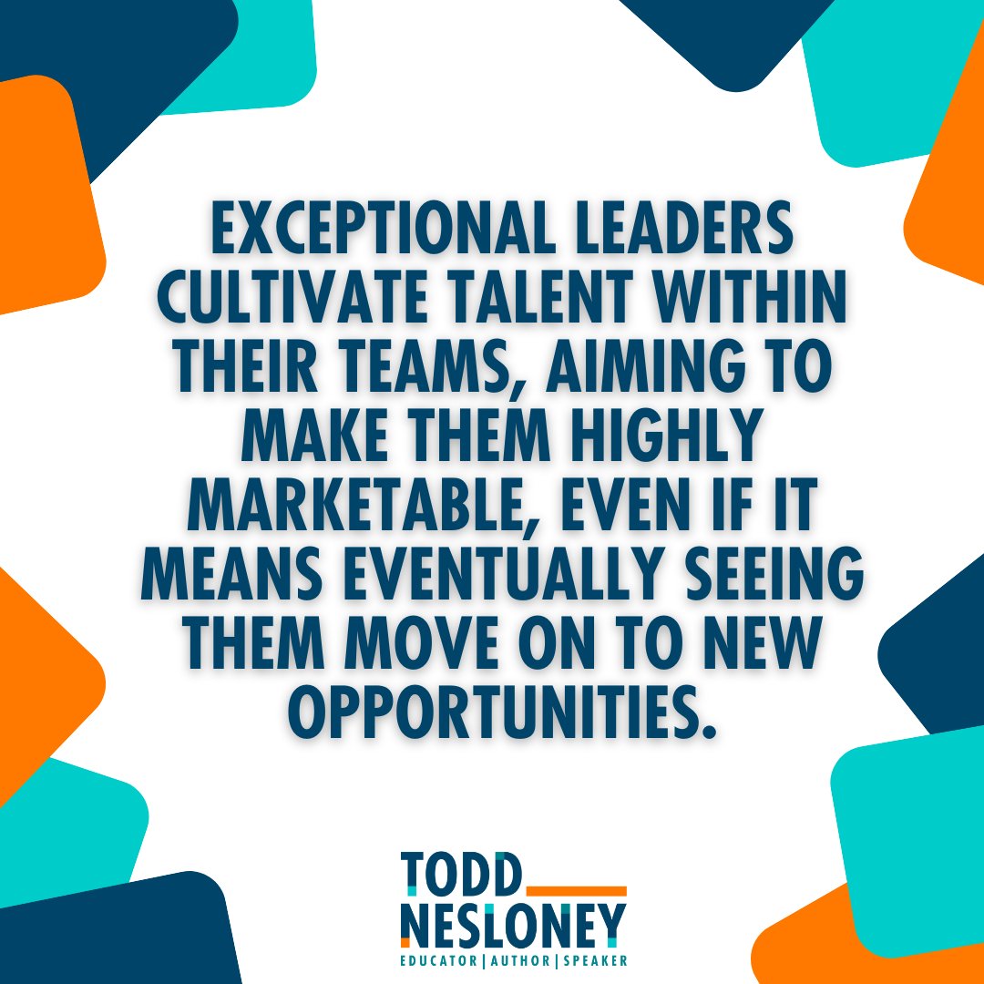 ✨ I once heard my former supervisor say, ‘If I’m doing my job correctly, I'm making you so marketable that everyone is knocking on your door to hire you!’ 👏 That has stuck with me deeply.

Yes, it meant I might leave for new opportunities, and yes, it meant she’d have to fill
