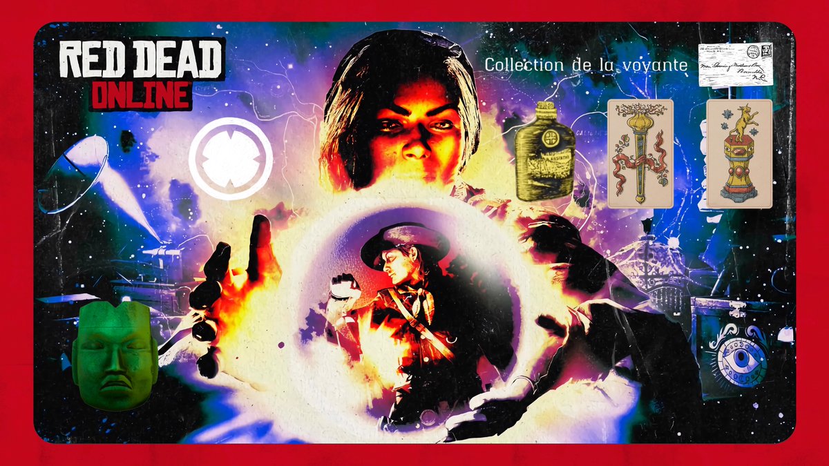 AyauhteotlCult's tweet photo. Red Dead Online: Collection de la voyante. 🔮
https://t.co/1ersFvLN9x

#AceOfCupsTarotCard #SuitOfCupsTarotCards #AceOfWandsTarotCard #SuitOfWandsTarotCards #Absinthe #AntiqueAlcoholBottles #FortuneTellersCollection #WeeklyCollection #CollectorRole #MadamNazar #FrontierPursuits.. https://t.co/kGTBRirqKz