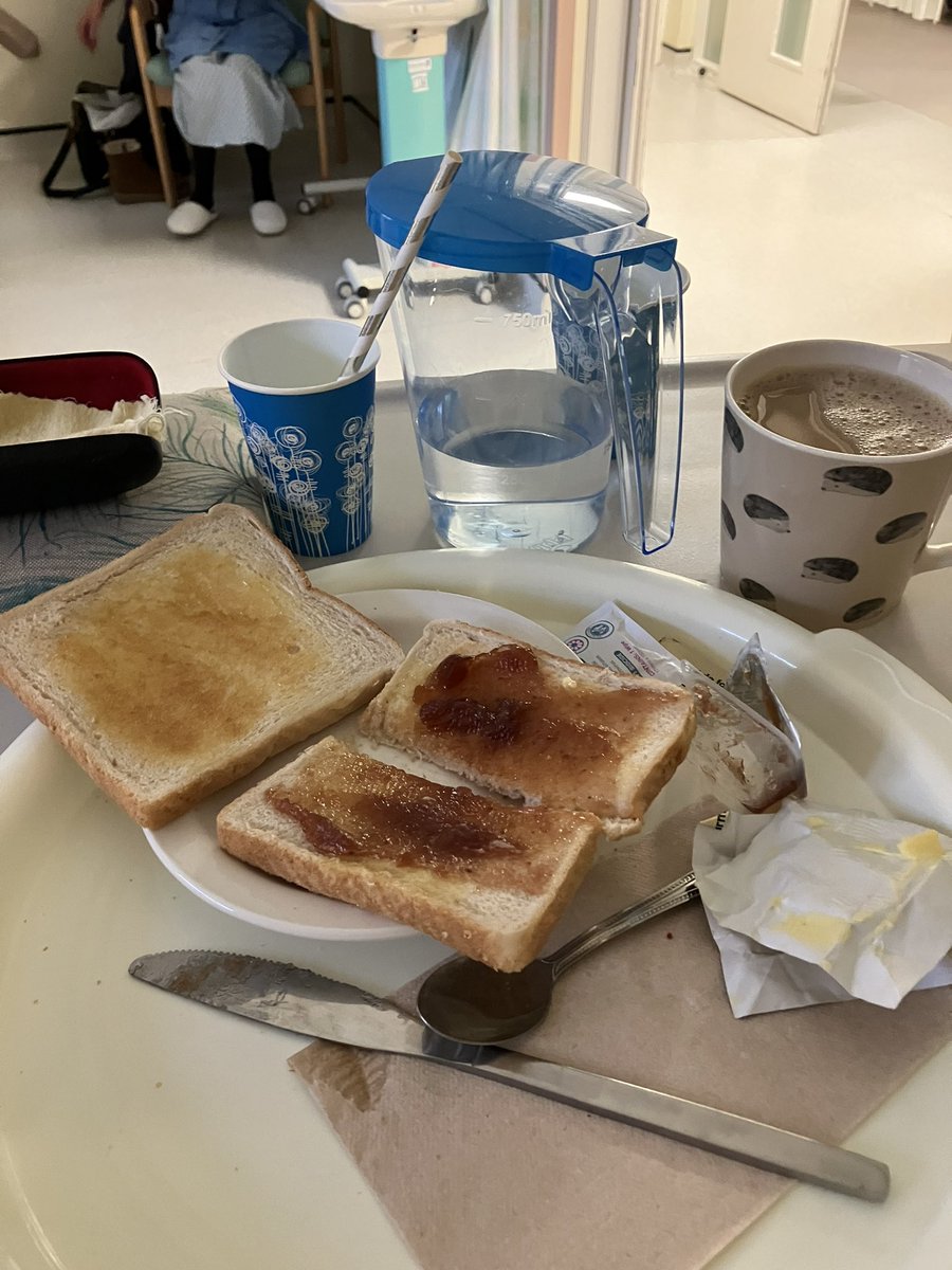 Hospital toast , the food of gods 😊