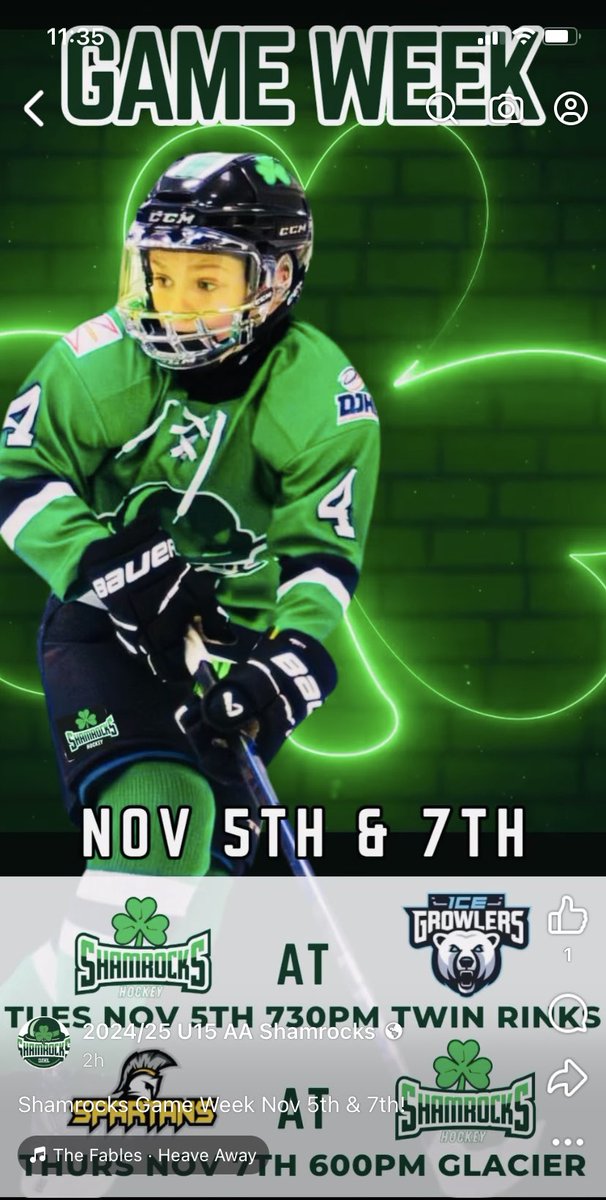 BNS Shamrocks Hockey U15AA (@bnsshamrocks) on Twitter photo 