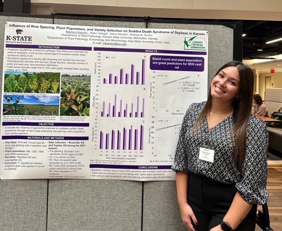 K-State Department of Plant Pathology (@ksuplantdr) on Twitter photo Congratulations to one of our graduate students, Madison Kessler, for being selected as one of 10 students to represent K-State at the Capitol Graduate Research Summit. She will share her <a href="/KsSoybean/">Kansas Soybean</a> research.
Way to go, Madison! Congratulations to one of our graduate students, Madison Kessler, for being selected as one of 10 students to represent K-State at the Capitol Graduate Research Summit. She will share her <a href="/KsSoybean/">Kansas Soybean</a> research.
Way to go, Madison!
