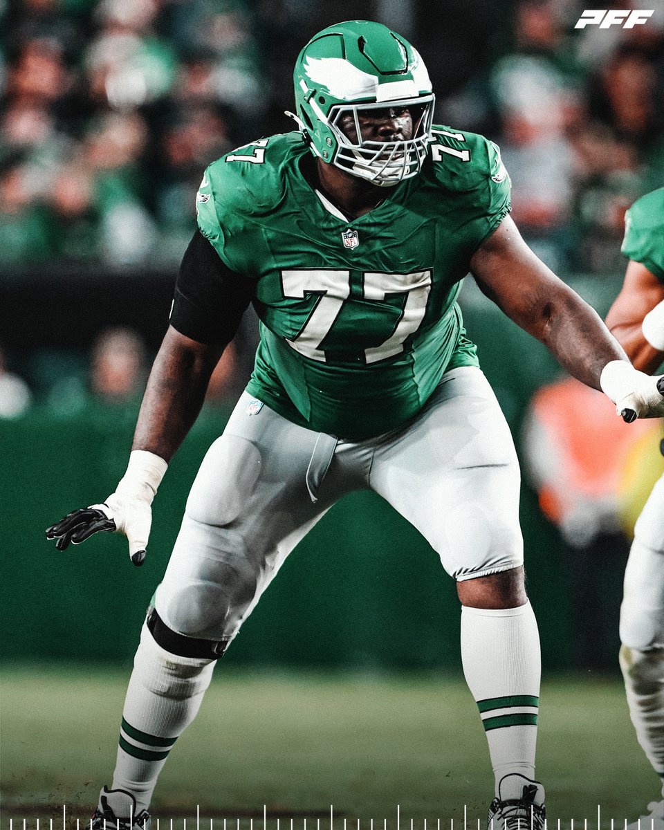 The highest-graded offensive lineman in Week 9:

Mekhi Becton - 94.9 💪