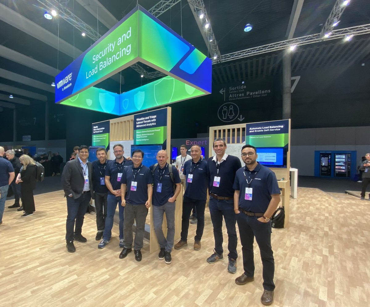 VMware_vDefend's tweet image. The ANS demo team is excited to demo solutions for #VMwareExplore Barcelona attendees! #vDefend #Aviloadbalancer