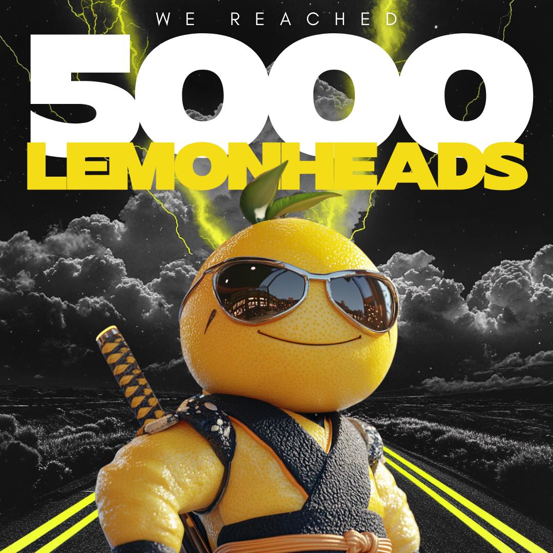 PoweredByLemon's tweet photo. What We Always Say:
“🍋 LEMON IS NOT F@&amp;KING AROUND! 🍋”

5000+ Lemonheads on Telegram and counting!

Still sitting out? Hop in: https://t.co/V1OHkNIoF1

BTW, Devs brewing something MASSIVE. 🍋
Lemonheads, buckle up and stay tuned! https://t.co/0Jh9BOaJQY