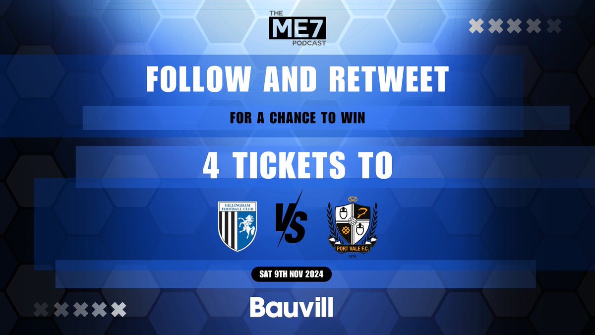 TheME7Podcast's tweet image. GIVEAWAY 

In partnership with our friends at @bauvill 

We are giving away FOUR tickets to this Saturday’s game against Port Vale

To win : 

Retweet this post 
Follow us &amp;amp; @bauvill