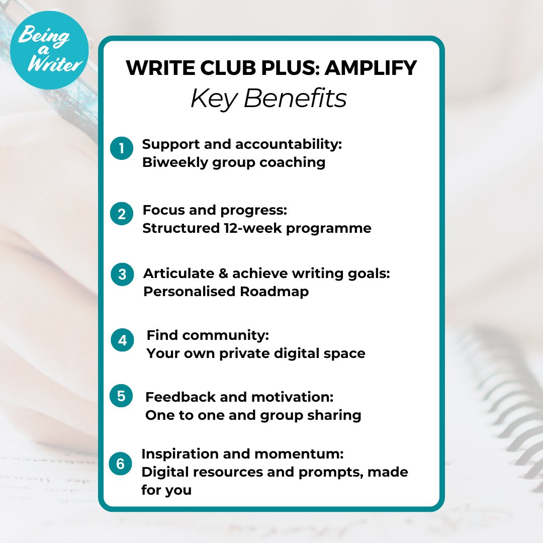 TLCUK's tweet image. Our 12-week advanced coaching programme is tailored for writers who are serious about making real progress towards their writing goals. 

Enrol Today: literaryconsultancy.co.uk/event/write-cl…

#TLCCourse #WritingCommunity #AmWriting