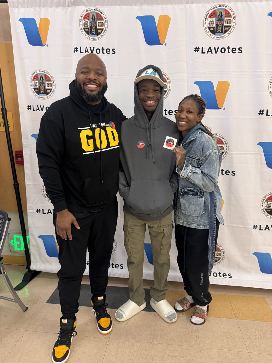 We voted with our son!