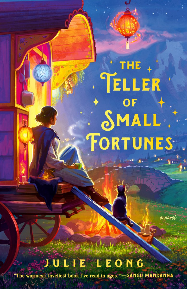 New from Ace! A cozy fantasy adventure...

The Teller of Small Fortunes, Julie Leong
A wandering fortune teller finds an unexpected family in this warm and wonderful debut fantasy, perfect for readers of Travis Baldree and Sangu Mandanna. bit.ly/3YxVayP