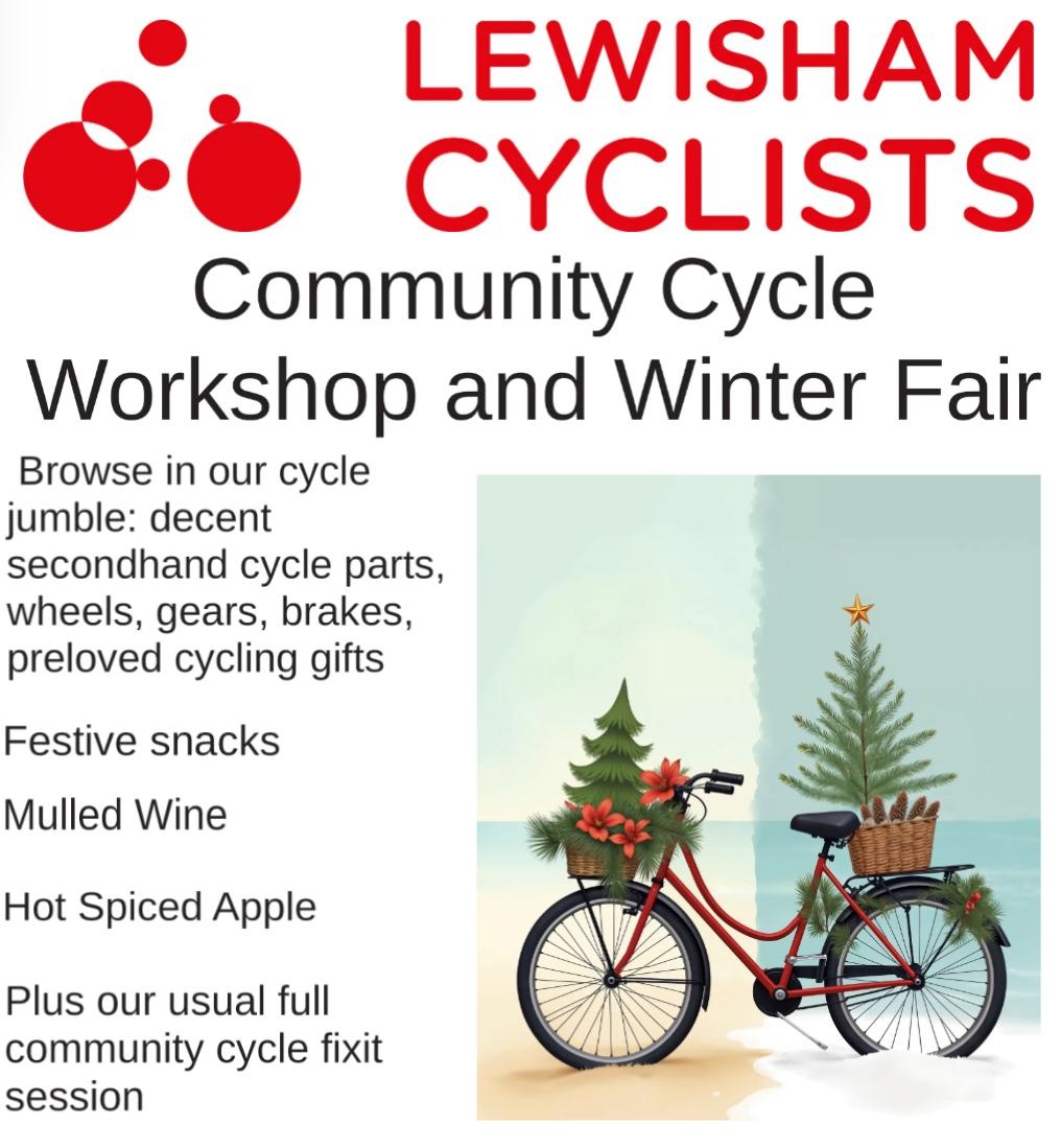 After 8ish fantastic years the FINAL two <a href="/lewicyclists/">Lewisham Cyclists</a> &amp; <a href="/deptfordfolk/">DeptfordFolk</a> cycle workshops at Ron Hoskins Scout Hall in #Deptford will be held on:
🚲 Sunday 24 Nov (workshop)
🚲 Sunday 8 Dec (workshop &amp; winter fair)
Both from 11am until 2pm