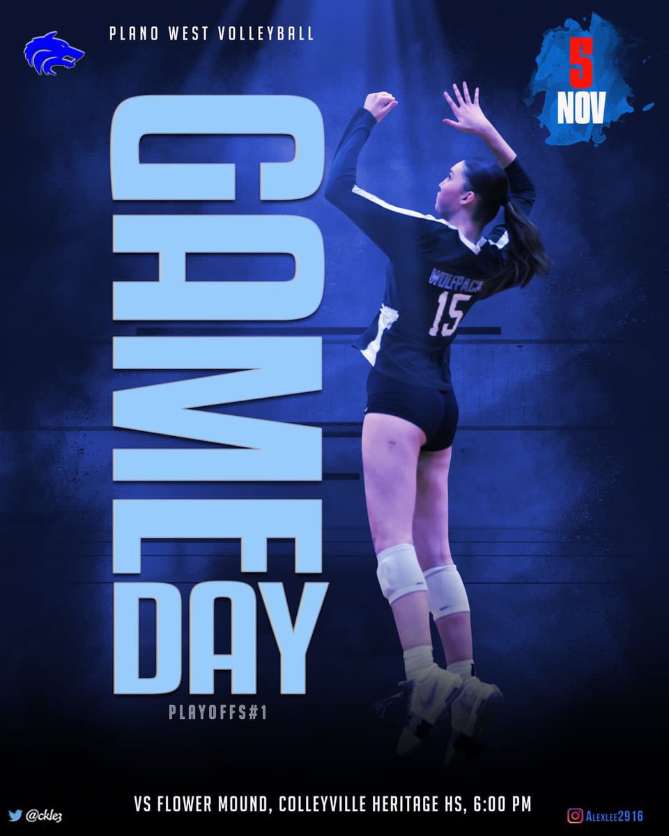 On the road today! 🚌

🕕 1st Round of Playoffs @ 6:00
🆚 Flower Mound
📍 Colleyville Heritage H.S.
👕 Frat Theme