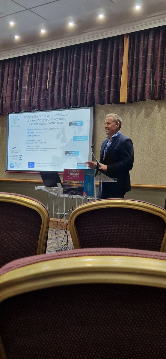 📢 Happening now: <a href="/EuropeWave_EU/">EuropeWave</a> side event at <a href="/OceanEnergyEU/">Ocean Energy Europe</a> 2024 conference.