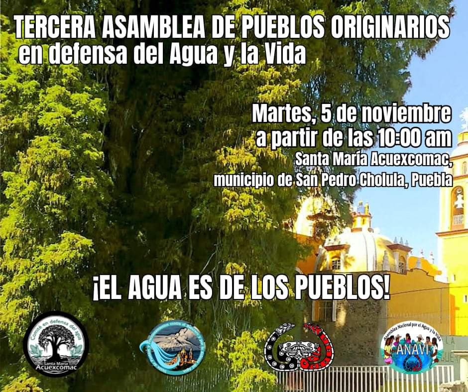 3ra Asamblea de Pueblos Originarios en Defensa del Agua y la Vida

wp.me/p8qHTQ-2OZ