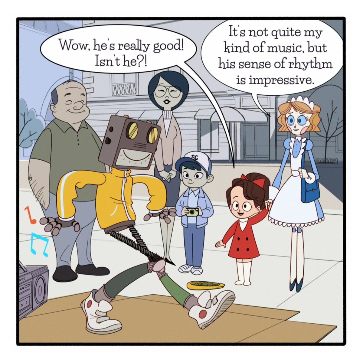 Emmy_the_Robot's tweet photo. Busker Bot - Part 1
Emmy has some reservations about a street-performing robot.
#streetdancing #funk #webtoon #webcomics #emmy https://t.co/1CID2krnjS