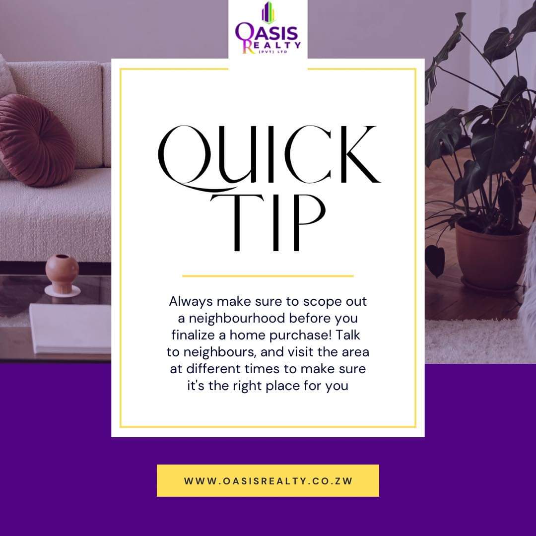 OasisRealty_zw's tweet photo. Tuesday Tip
#realestateadvice#realestatetips#oasisrealty#propertinvestment https://t.co/jcN8NbMyJe